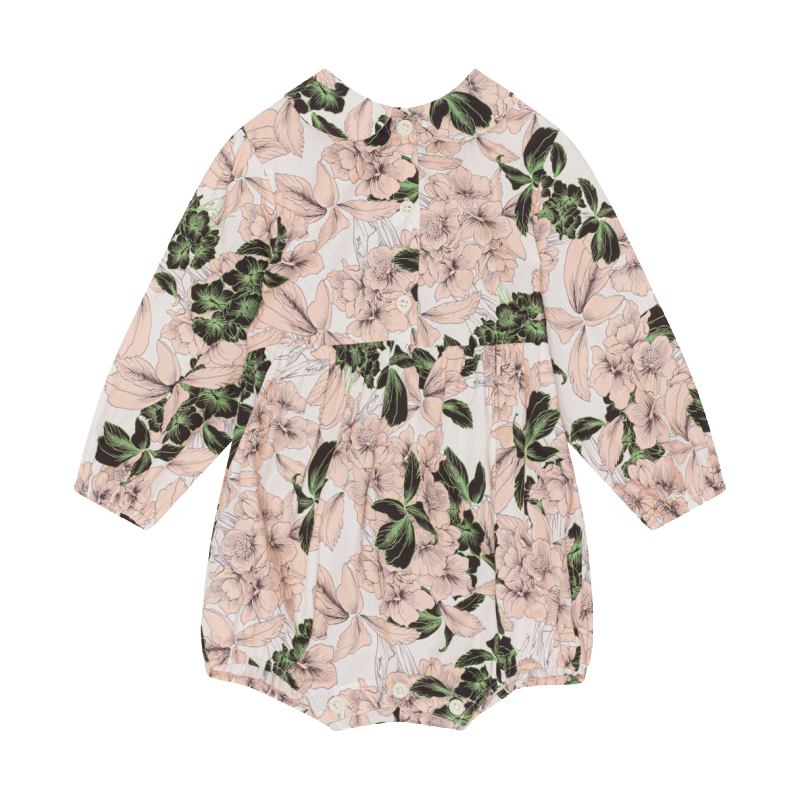 christina rohde baby romper milk floral