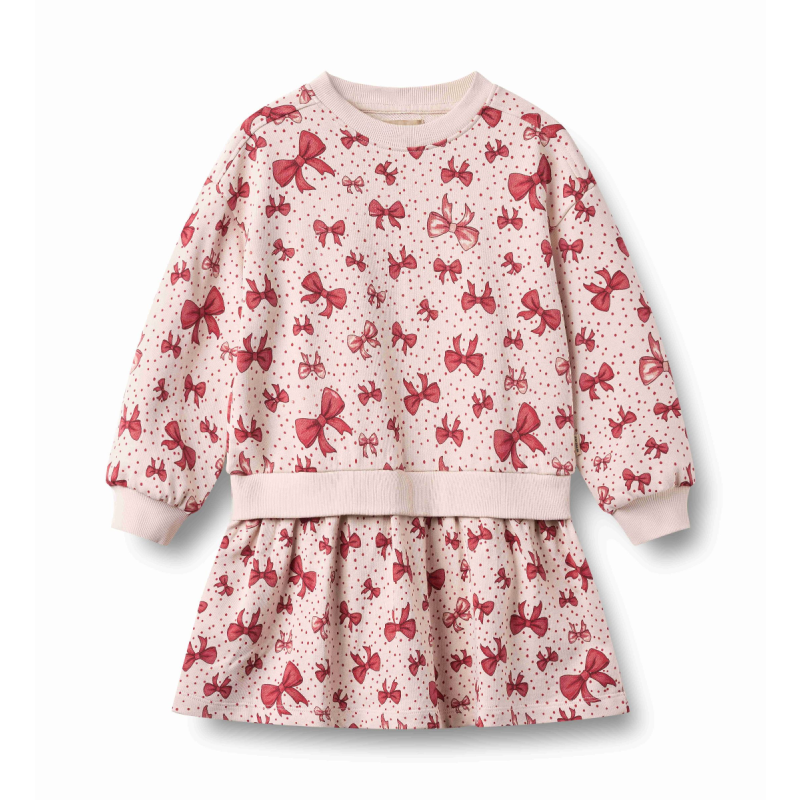wheat maggie sweat dress bows