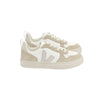 veja v-10 laces chromefree sneakers white natural almond