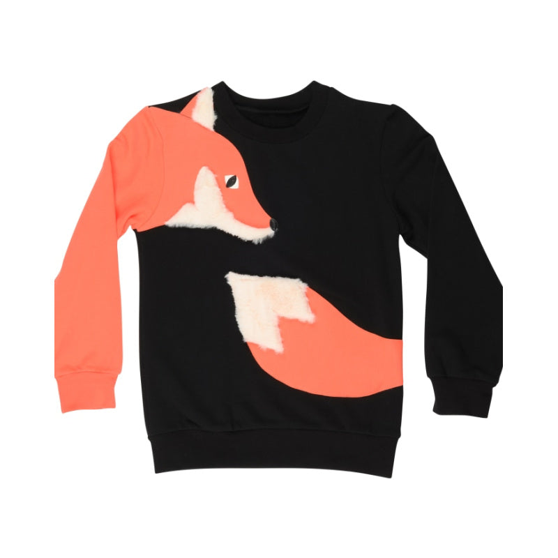 wauw capow fox sweatshirt black