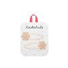 shimmer snowflake hair clips