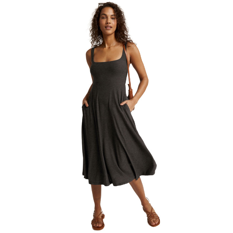 beyond yoga spacedye square neck dress darkest night