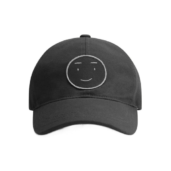 gray label baseball cap nearly black