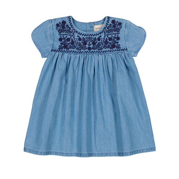 louis louise florine baby dress chambray