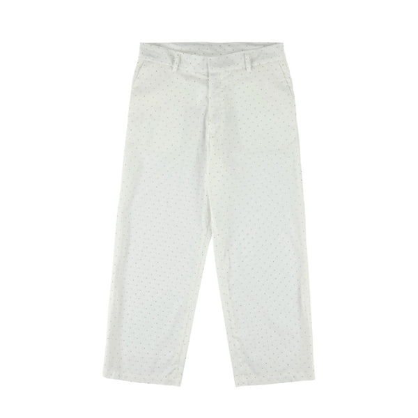 caroline bosmans swarovski pants white