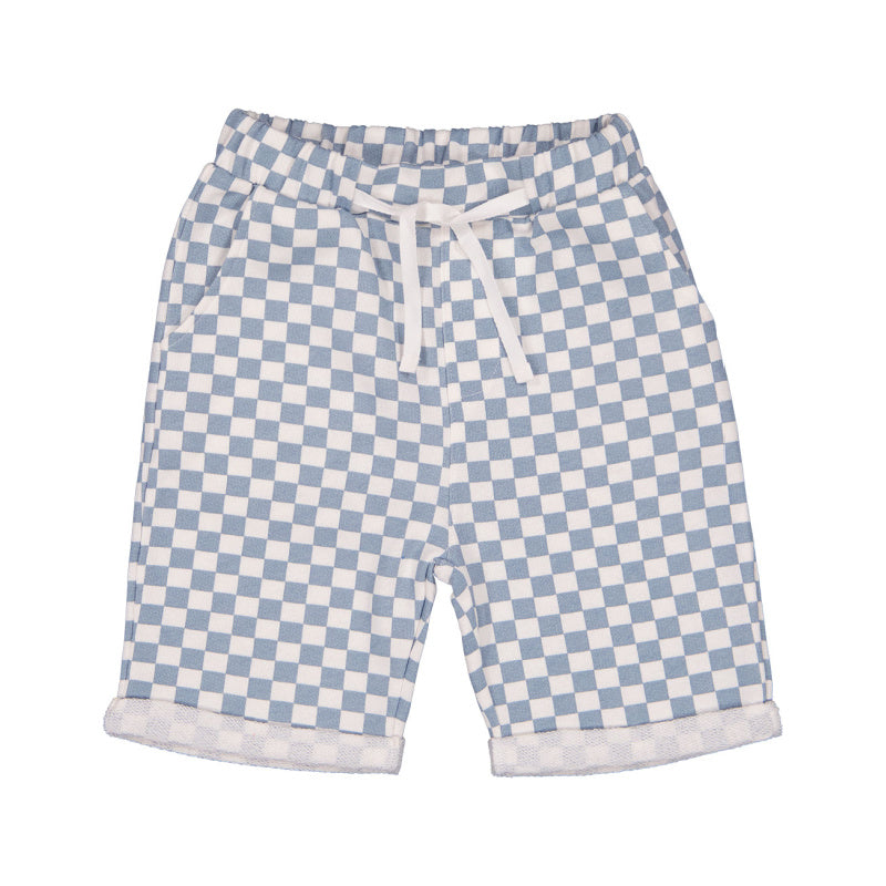 louis louise brooklyn bermuda shorts blue check