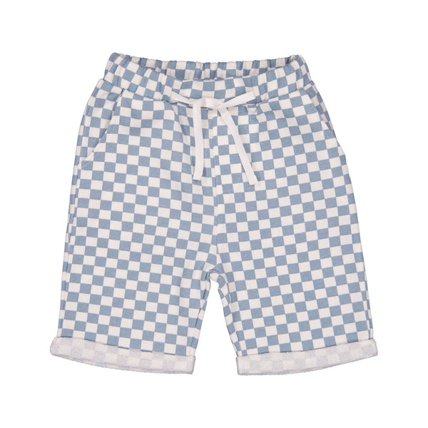 louis louise brooklyn bermuda shorts blue check