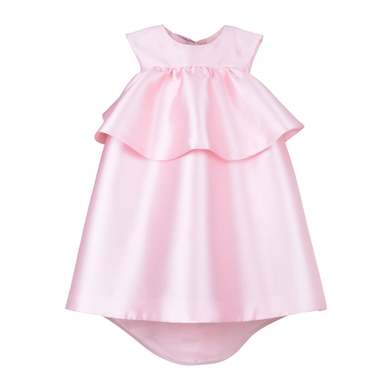 hucklebones tiered high low dress rose