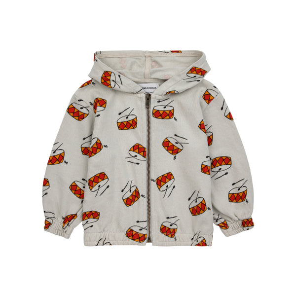 bobo choses play the drum baby zipped hoodie