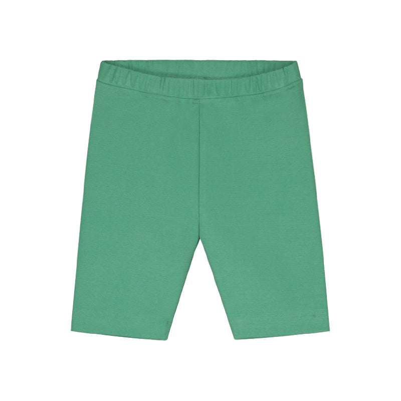 gray label biker shorts bright green