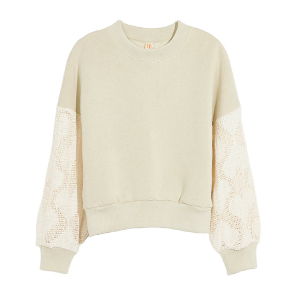 bellerose fez sweatshirt cream