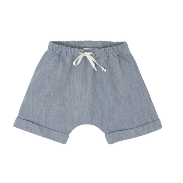zhoe & tobiah baby shorts indigo