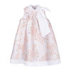hucklebones sunburst trapeze dress cloud/rose