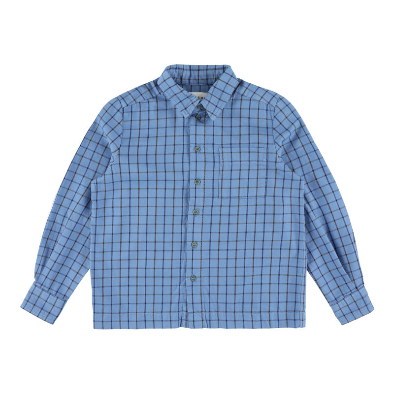 morley tur shirt blue check