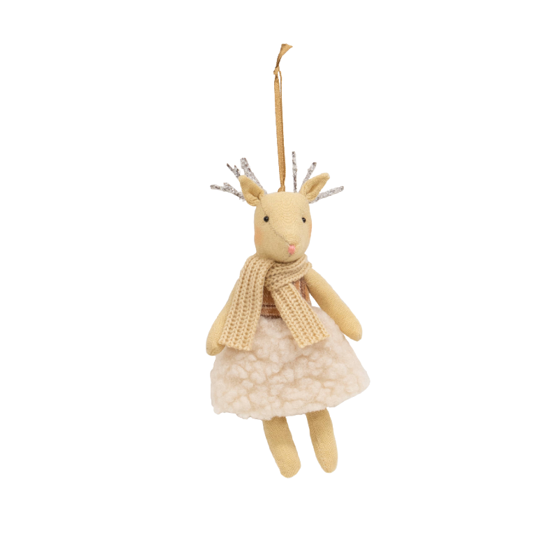 reindeer with dress ornament