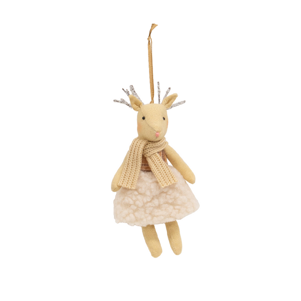 reindeer with dress ornament