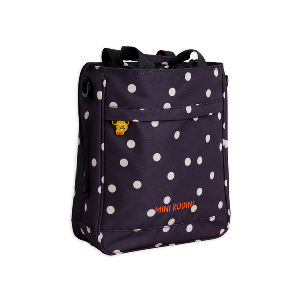 mini rodini dots aop bag black