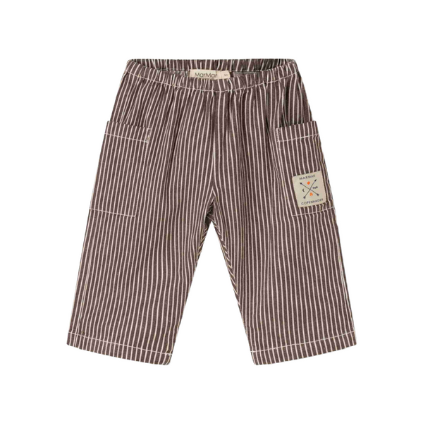 marmar copenhagen panto baby pants dark brownie stripe