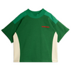 mini rodini wroom emb color block short sleeve t-shirt green