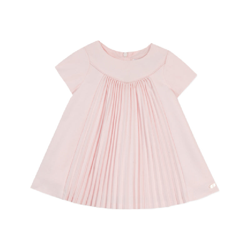 tartine et chocolat pink dress Dress - Pink cotton embroidery flowers girl