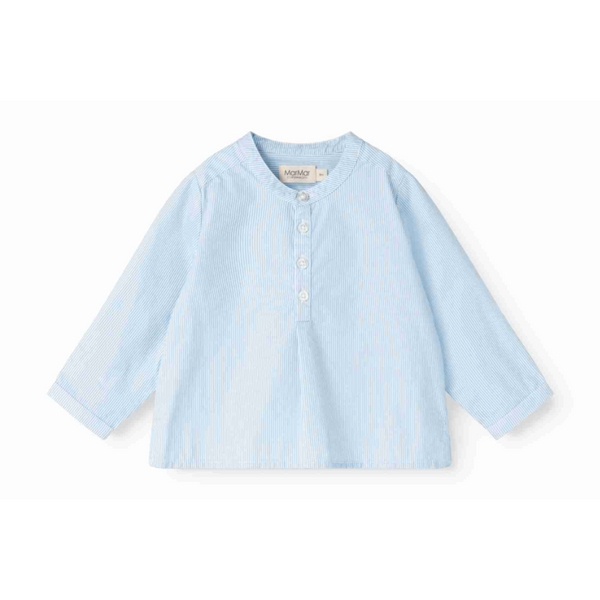 marmar copenhagen totoro baby shirt azure water stripe