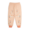 mini rodini rabbit cuffed sweatpants pink
