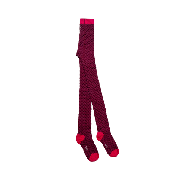 oilily marabol textured tights maroon