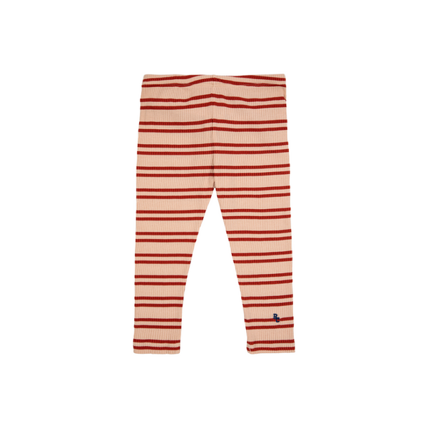 bobo choses stripes baby leggings red