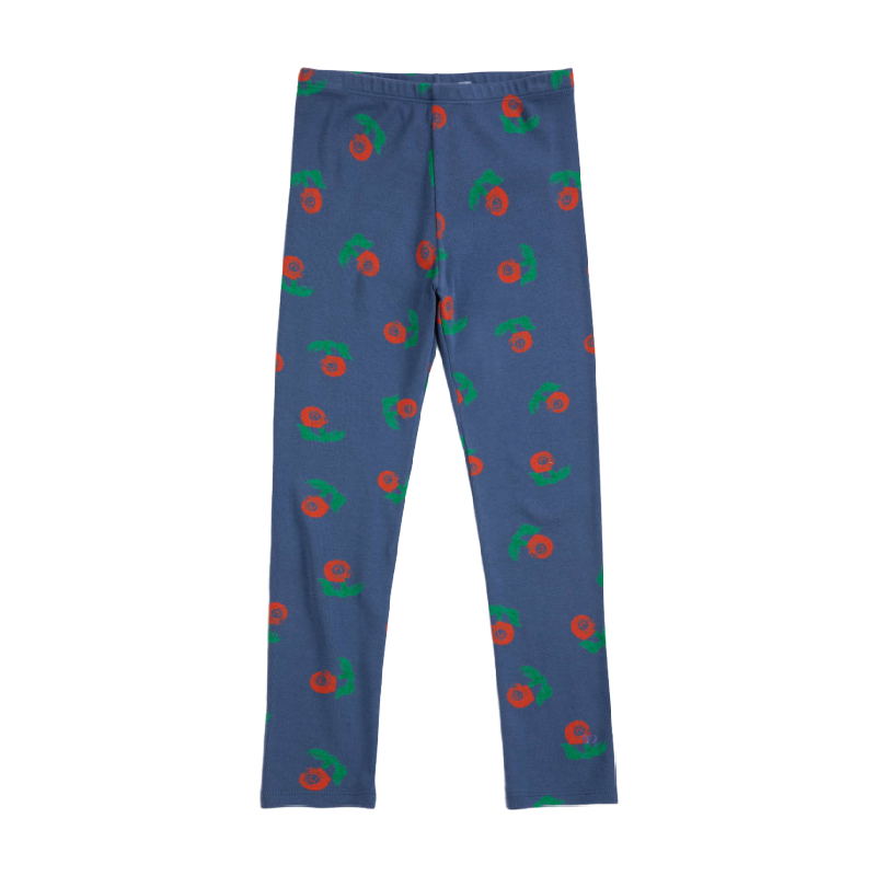 bobo choses stamp bloom all over leggings navy blue
