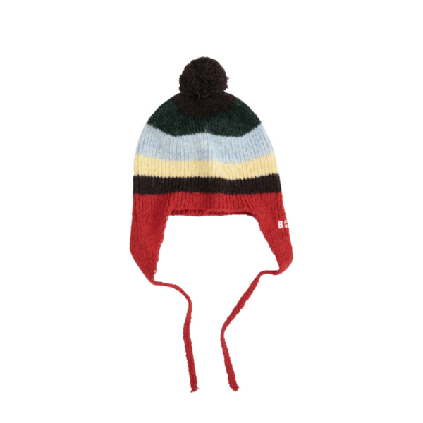 bobo choses stripes knitted beanie multi