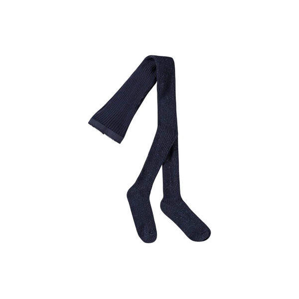 molo glitter rib tights navy
