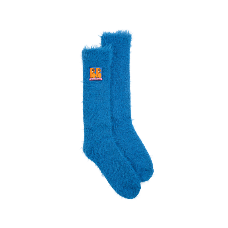 bobo choses tag furry socks blue