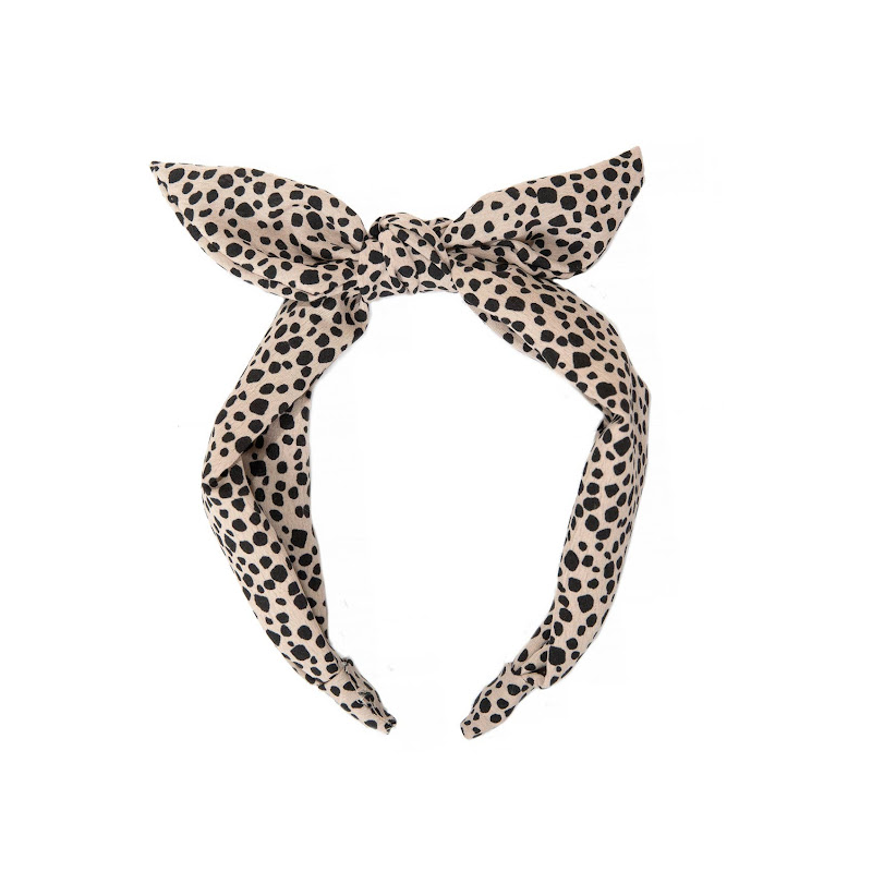 leopard love tie headband