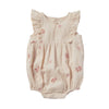 bonheur du jour noe baby flowers romper pink