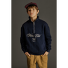 mipounet juiliete quarter-zip sweatshirt blue