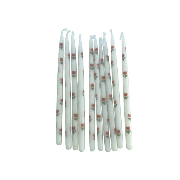 tulip tapered birthday candles