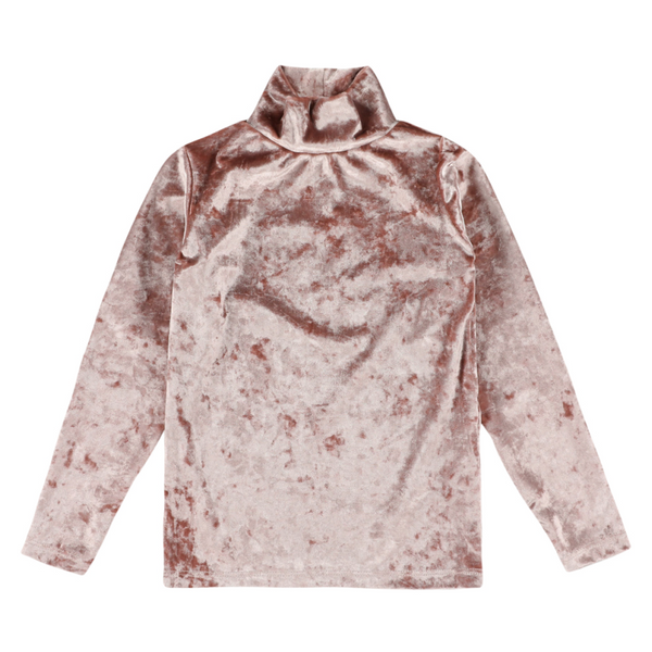 morley tyla velour turtleneck rose