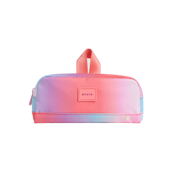 state bags clinton pencil case sunset gradient