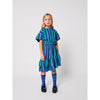 bobo choses striped woven midi skirt blue