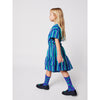 bobo choses striped woven midi skirt blue