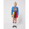 bobo choses color block pleated skirt multicolor