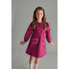 mipounet clotilde velvet dress magenta