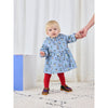 bobo choses game pawns all over light denim baby dress light blue