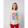 bobo choses rainbow mr pencil t-shirt offwhite