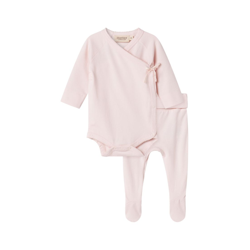 marmar copenhagen baby 2 piece outfit gift set rosa