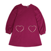 mipounet clotilde velvet dress magenta