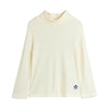 mini rodini modal rib turtleneck off white
