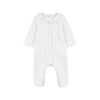 tartine et chocolat velour baby romper pearl