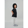 gray label leggings grey melange/ cream stripe