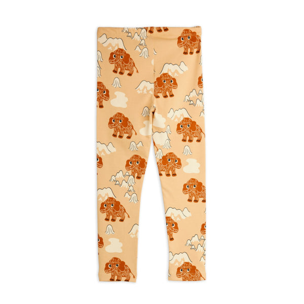 mini rodini mammoth aop leggings beige